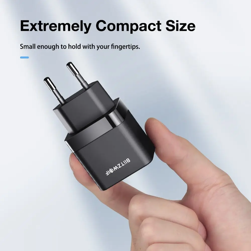 BlitzWolf BW-S21 Mini 35W GaN Wall Charger description image 4