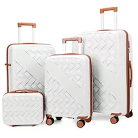 Nouveau Ensemble de bagages 4 pièces grande valise Spinner, bagage de voyage à main pour les étudiants 1
