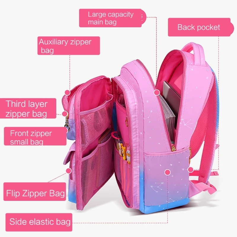 Fashionable Girls' Backpack Large School Bag Daypack Ample Space for Daily Items