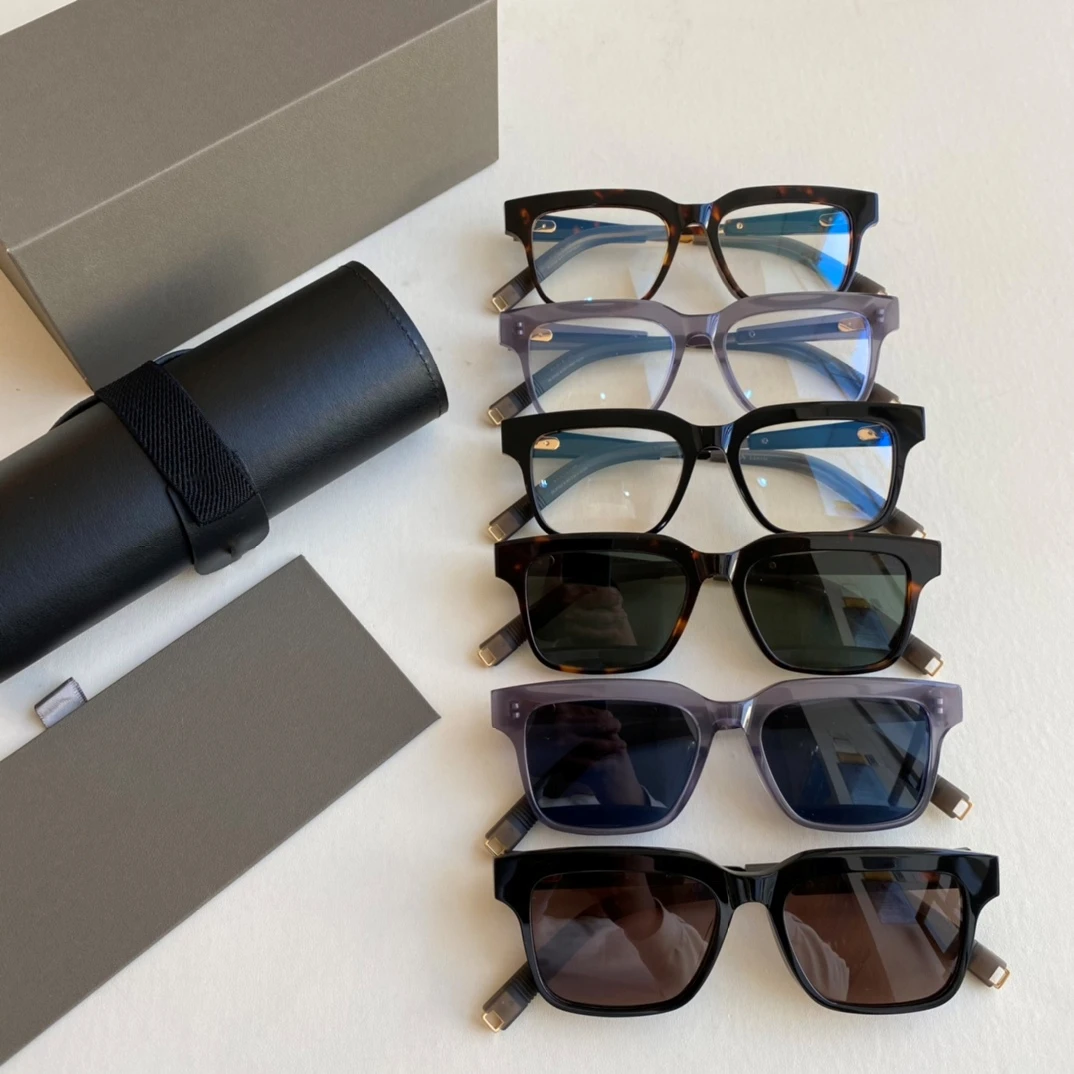 

Genuine Lancir LSA-702 DLX702 UV400 Polarized Men Sunglasses High End Luxury Acetate Frame Women Eyewear With Brand Logo
