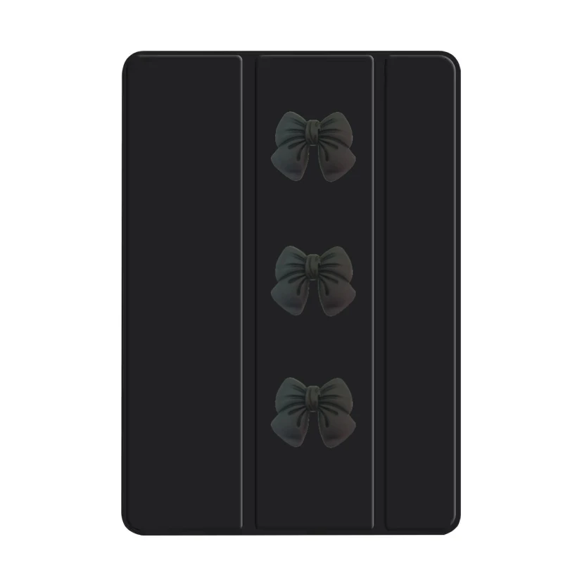 DIY Bow Trifold Stand TPU Soft Back Tablet Case - 8.3 Inch, 2024 Edition
