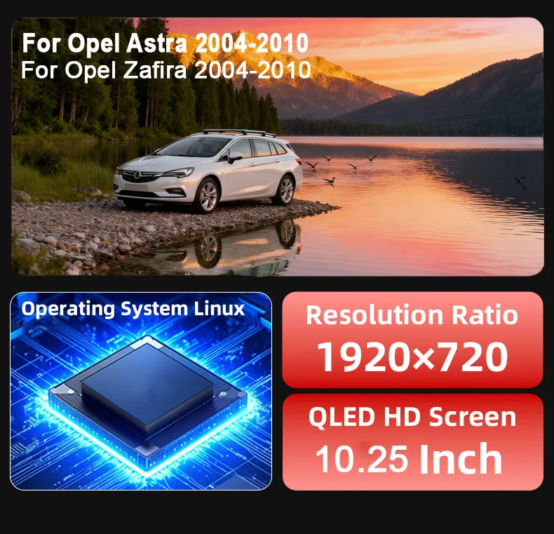 Digital Instrument Cluster For Opel Astra 2004-2010,For Opel Zafira CarPlay Spee