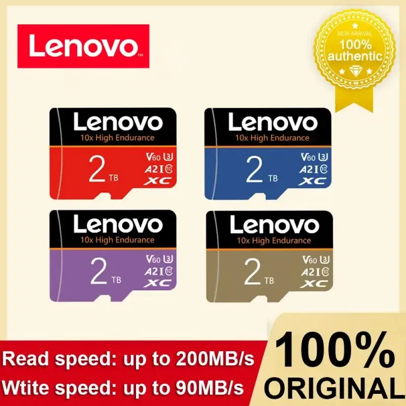 Lenovo Uhs-I Sd Memory Card 2Tb Micro Tf Sd Card Impermeabile Sd Card 1Tb 512Gb 256Gb 128Gb Per Telefono Computer Fotocamera Dropshipping