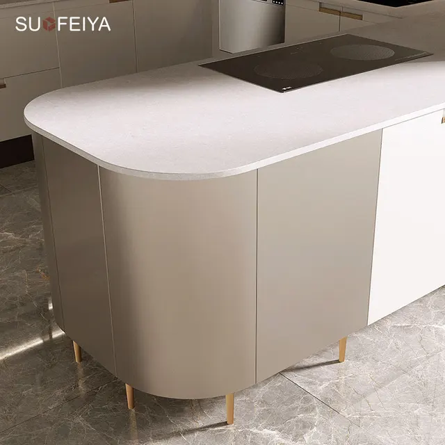 ชุดตู้ครัวทันสมัย SOFEYIA ผลิตจากโรงงานที่ฝอซาน เฟอร์นิเจอร์แบบครบวงจร รูปทรงตัวยู ไม่มีมือจับ วัสดุ PVC กระจก ก๊อกน้ำ บานพับ ลิ้นชัก ตะกร้า 6 ชุดตู้ครัวทันสมัย SOFEYIA ผลิตจากโรงงานที่ฝอซาน เฟอร์นิเจอร์แบบครบวงจร รูปทรงตัวยู ไม่มีมือจับ วัสดุ PVC กระจก ก๊อกน้ำ บานพับ ลิ้นชัก ตะกร้า 6