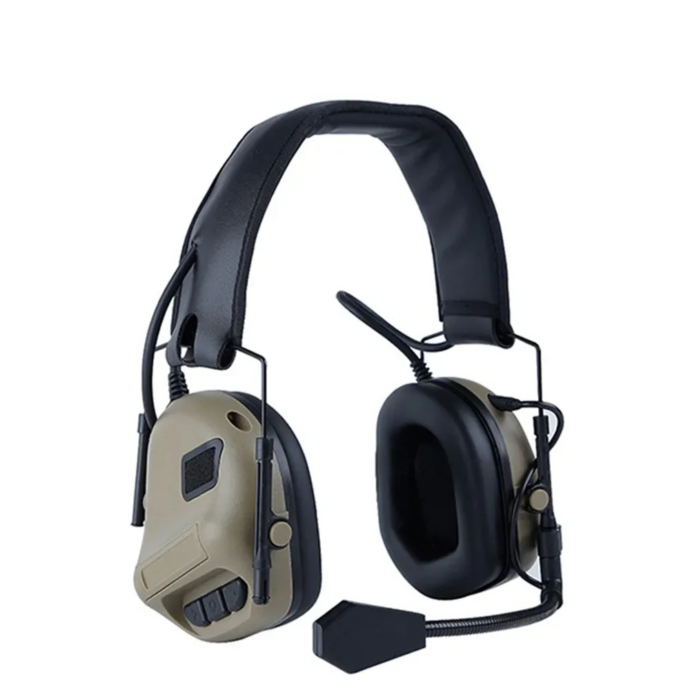 Tactical Headset Headphone Military Ear-muffs Shooting Headsets Hunting Hearing Protector Ear Protective earmuff use with PTT