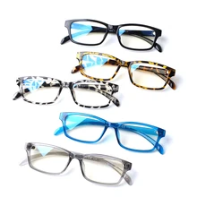

Henotin 5 Pack High Quality Blue Light Blocking Reading Glasses Metal Hinge Men Women HD Eyeglasses +0--+400