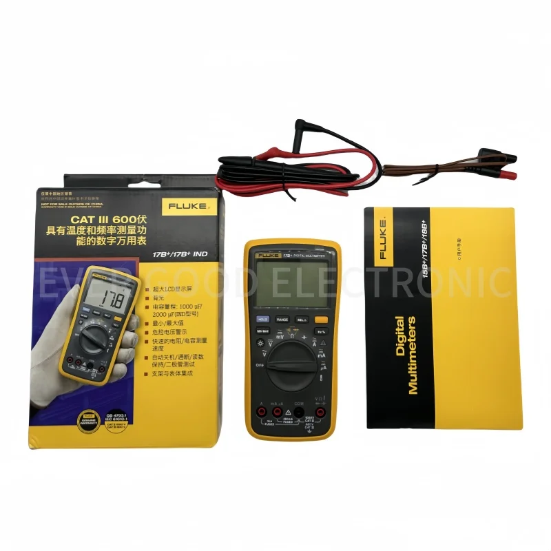 Multimetro Digitale Fluke 17B+ | SSEYL | True RMS | Misura Frequenza E Temperatura | 4000 Counts