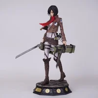 ⁦مجسم أنمي هجوم العمالقة - ميكاسا أكرمان حجم كبير 30 سم | Attack on Titan Mikasa Ackerman Action Figure Anime 30cm⁩ - الصورة ⁦3⁩