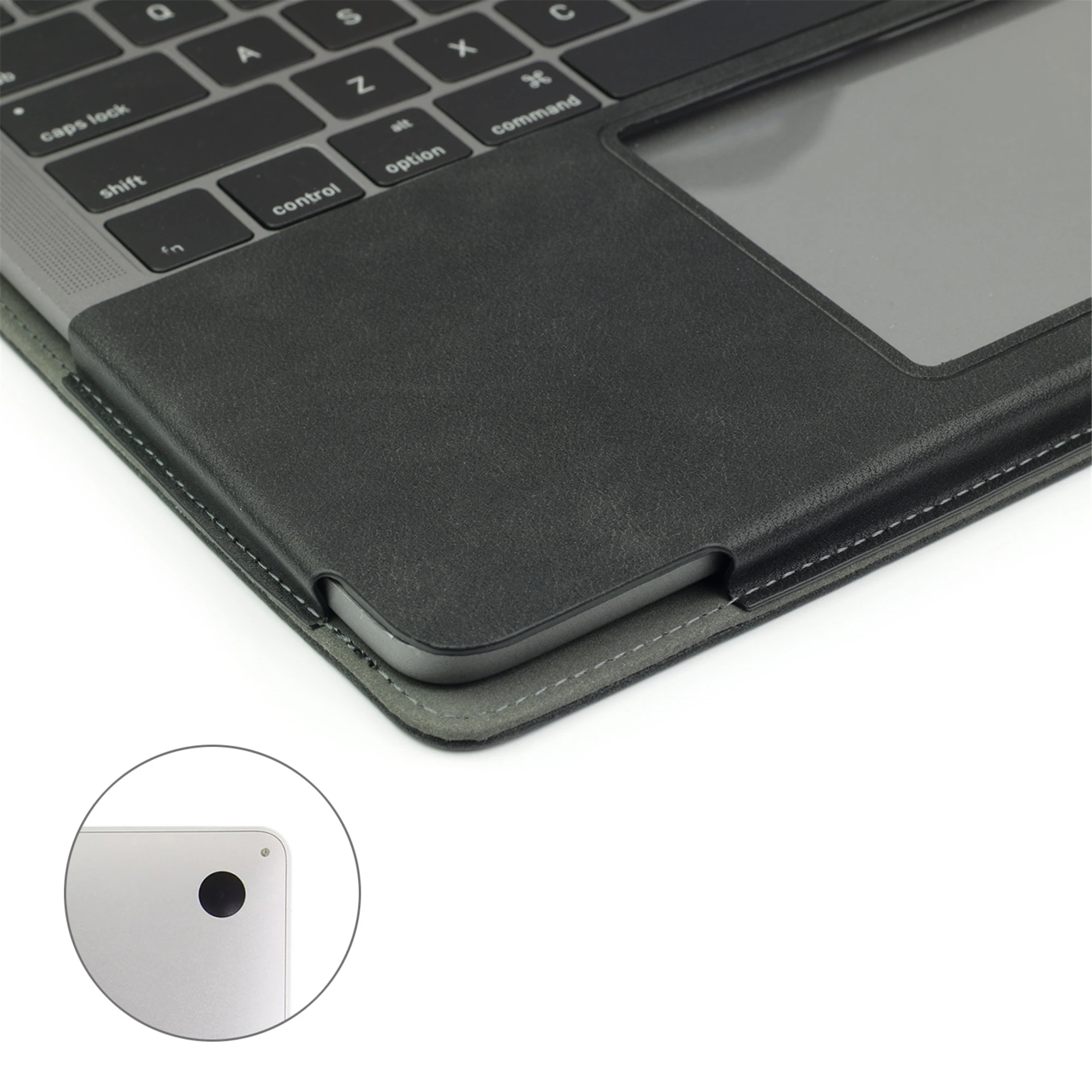 Capa de Couro pu do Macbook Air 13 Polegada 2023 20232023 2023 A2337 m1 A2179 A1932 Capa Protetora do Livro Folio - Imagem 3