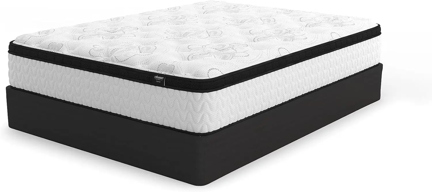 Queen Size Chime 12 Inch Medium Firm Hybrid Mattress with Cooling Gel Memory Foam for Pressure Relief 6