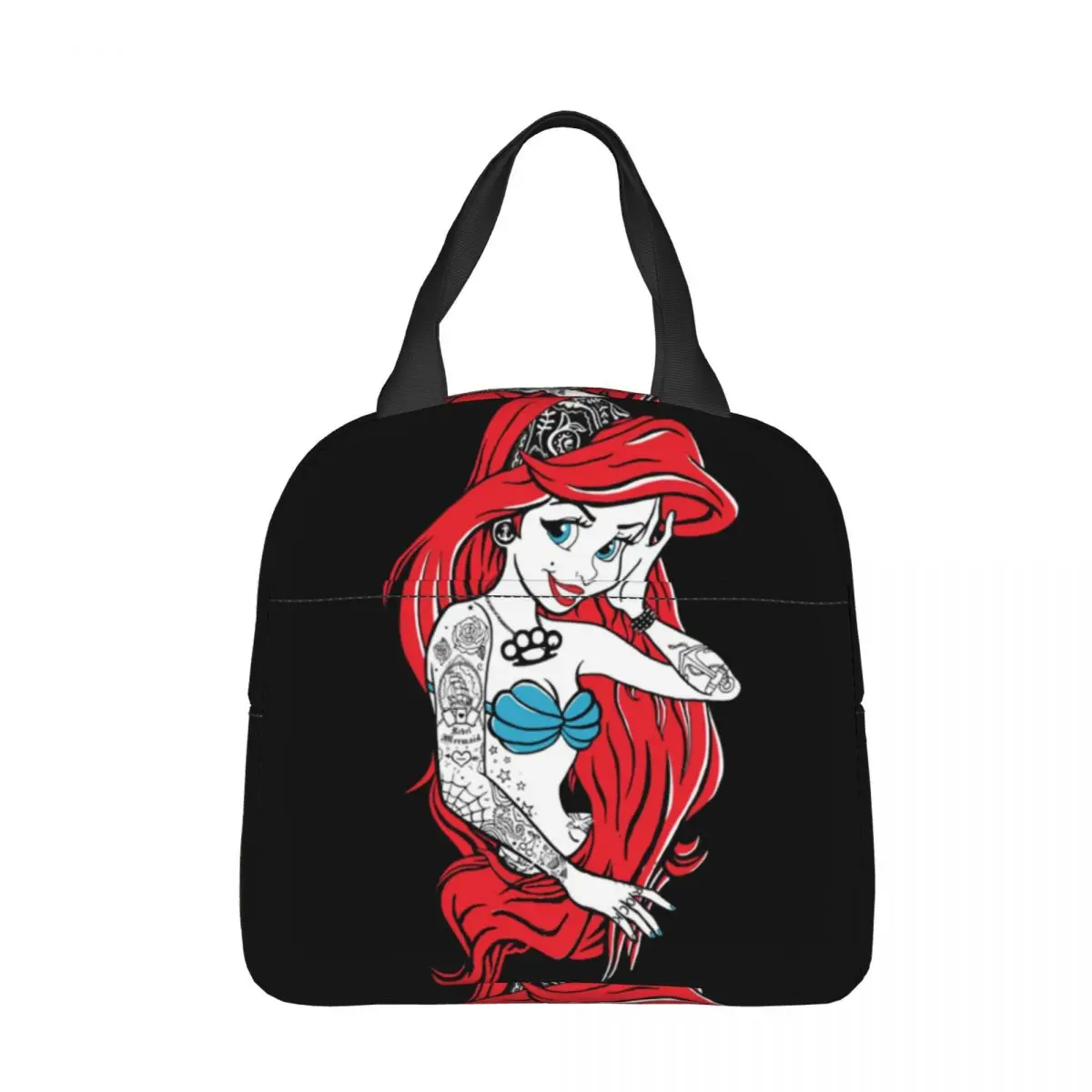 thumbnail image 1 of Bolsas térmicas para el almuerzo con diseño de punk rock de Ariel, la sirenita, grandes contenedores para el almuerzo, bolsas térmicas para el almuerzo, loncheras, bolsas de viaje para almacenar alime, 1 of 4