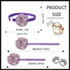 1/6pcs Handmade Dog Collars Flower Adjustable Pet Dog Bowties Neckties Lace Dog Bow Ties Pet Grooming Accessories For Dogs 6