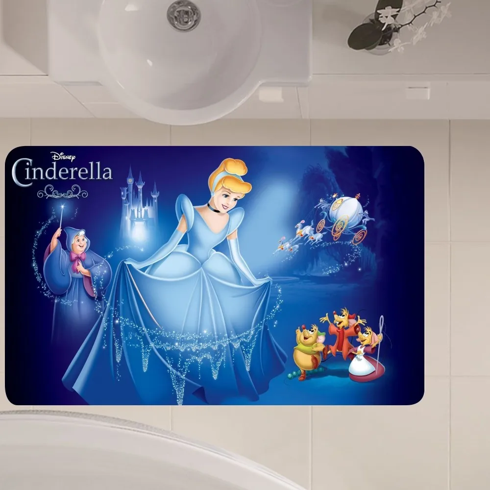 MINISO Disney Cinderella Floor Mat Anti-Slip Kitchen Bedroom Handmade Tufted Rug Carpet Living Room Entrance Rug 6