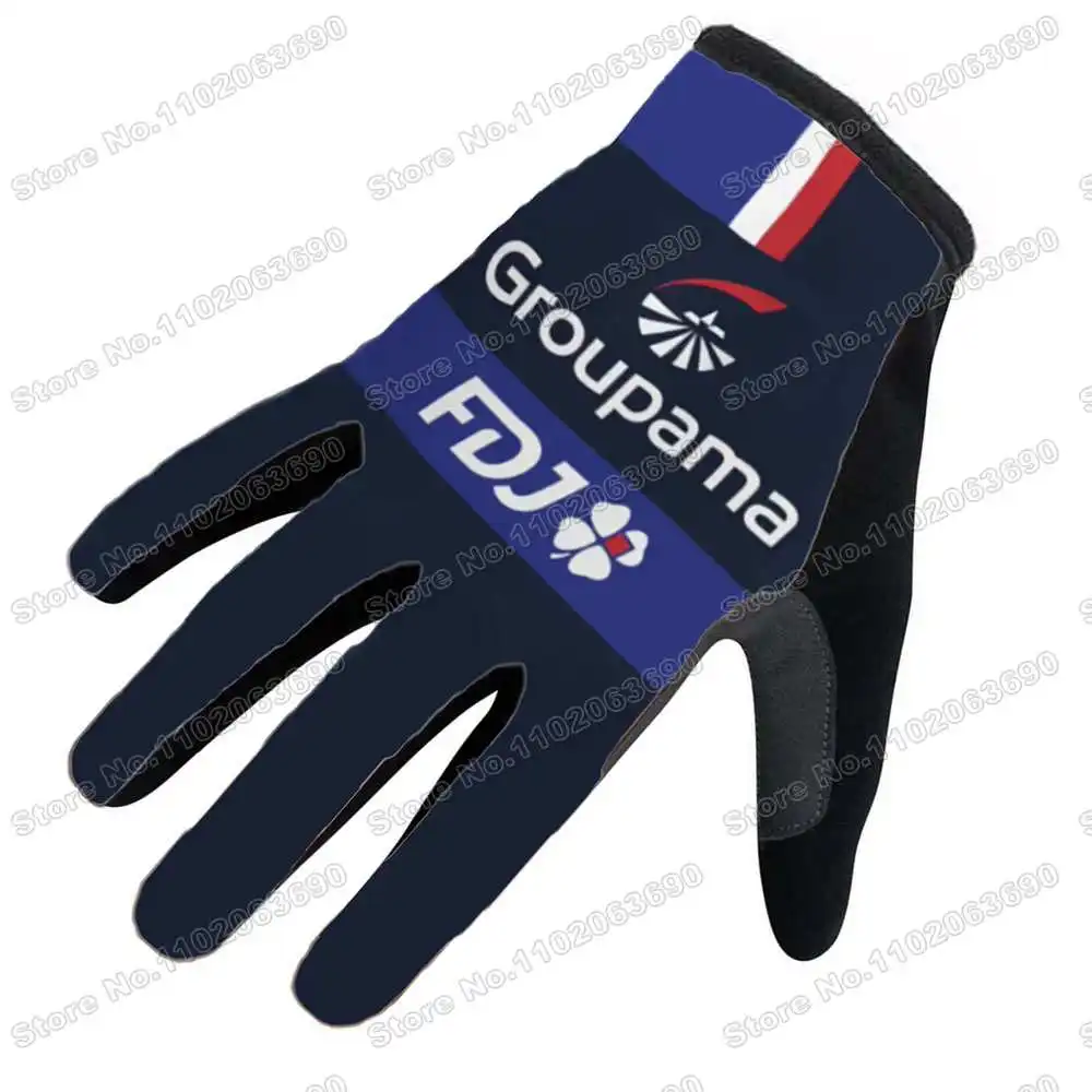 FDJ Winter Cycling Gloves Gel Full Finger Bicycle Jerseys Men Road Bike Glove MTB