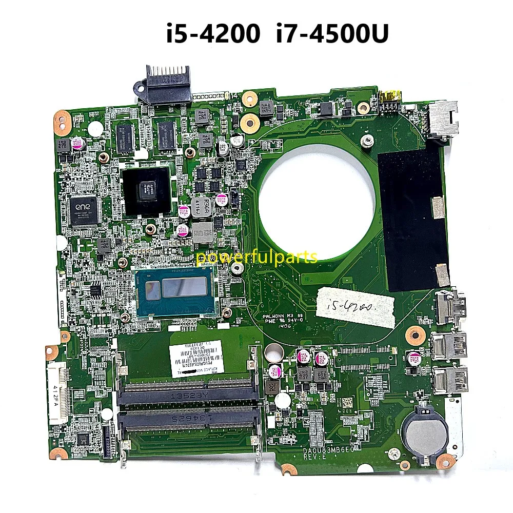 

DA0U83MB6E0 DA0U82MB6D0 For Hp Pavilion 15-N Laptop Motherboard 737669-501 737986-601 i5 i7 Cpu With Graphic On-Board Working OK