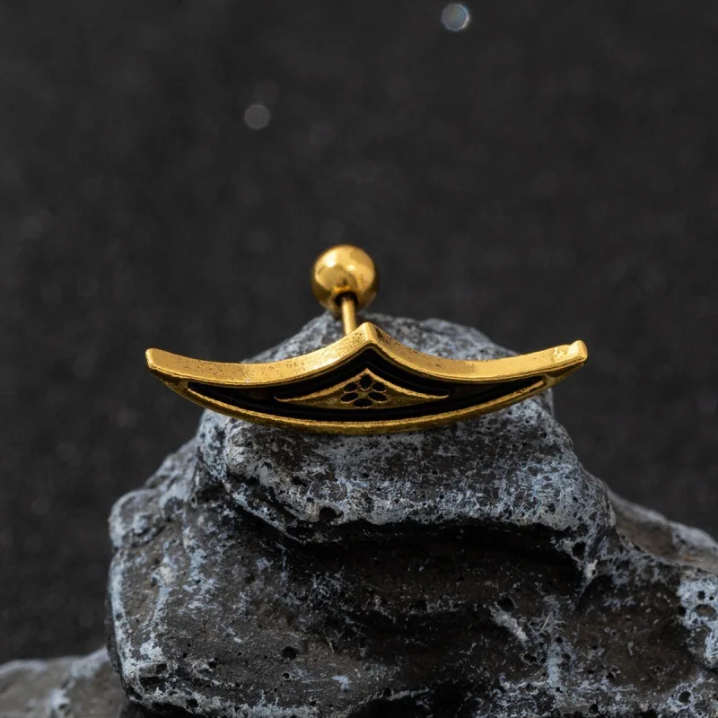 البوهيمي ماندالا لوتس زهرة الشرير القرط هندسية المخفية اللولب ثقب فضي اللون هالوين اكسسوارات هدية مجوهرات