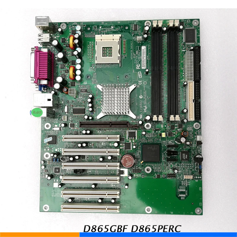 Industrial Control Board Motherboard For Intel D865GBF D865PERC E210882 865G 6 PCI Integrated Graphics Sound Card