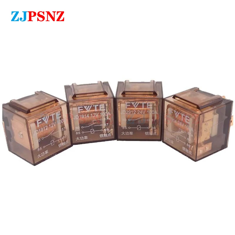 

Waterproof Car Relays DC12V 24V 100A 4Pin 5Pin Automotive Relay Car Control Device Car Relays High Capacity Switching Relays
