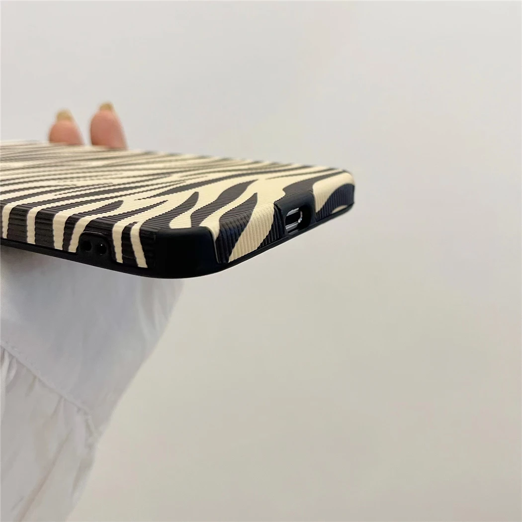 iphone 12 pro max silicone case Luxury Zebra Leopard Pattern PU Leather Texture Phone Case for iPhone 7 8 Plus X XR XS 11 12 13 Pro Max Soft Silicon Cover Coque iphone 12 pro max wallet case