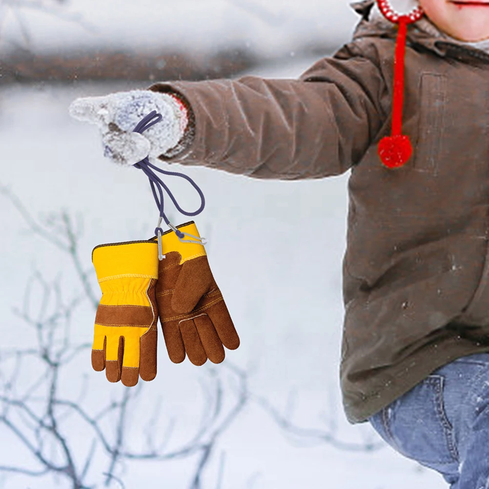 2pcs Mitten Clips Anti-Lost Glove Strap Multi-Function Holder Winter Children'S Ski Gloves Rope For Nylon Toddler Kids Strap 5