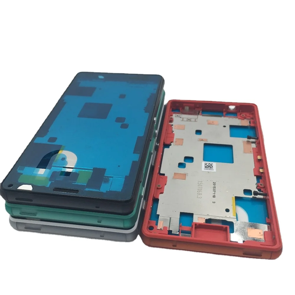 New For Sony Xperia Z3 Compact Z3 Mini D5803 D5833 With Dust Plug And Adhesive Replacement Housing Metal Middle Frame