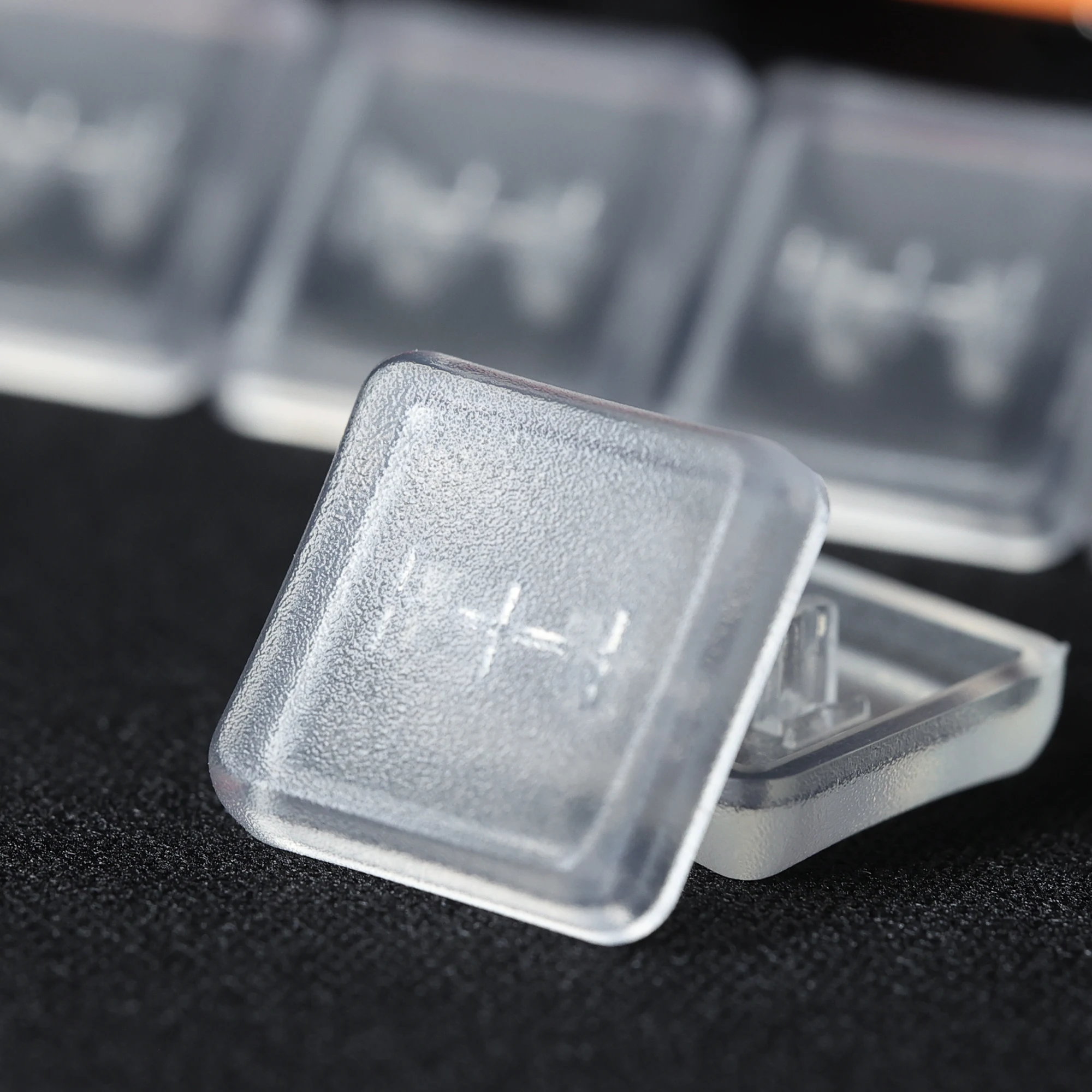 Chocfox Keycaps para Teclado Mecânico Baixo Perfil Pbt Keycaps para Kailh Chocolate Switch Ultra Fino Preto Branco Transparente 50 Pcs - Imagem 2