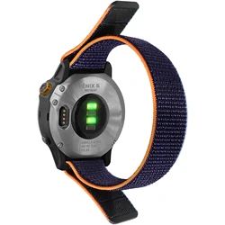 Universal Nylon Strap with Hook and Loop Closure - Quick Dry Watch Bracelet, 20mm and 22mm Options - 22mm Universal (Dark navy blue)