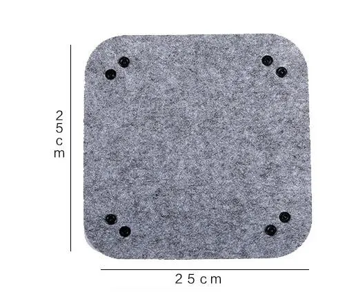 Foldable Felt Storage Tray Bin, Multi-Purpose Desktop Organizer for Office Home, Grey Pink Collapsible Storage Box