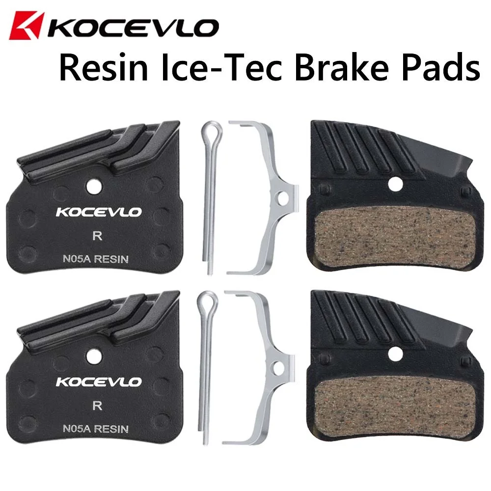 

KOCEVLO-Ice Tech Resin Pads, Disc Brake Pads for 4 Piston XT XTR M9120, M8120, M7120, N03A, N05A, 2 Pair