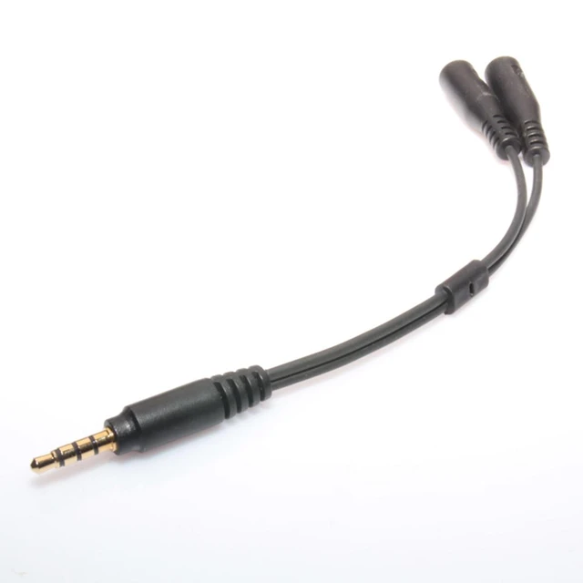 Adaptateur combiné casque/micro 3.5mm mâle 2 en 1 femelle pour casque PC/ordinateur  portable - AliExpress