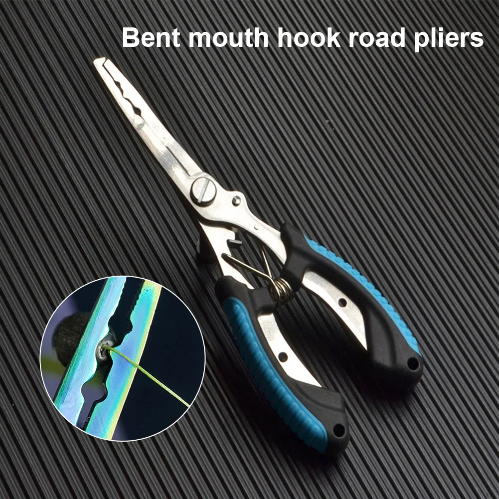 Stainless Steel Fishing Pliers Fishing Hook Remover Saltwater Resistant Braided Line Cutter Scissors Equipment