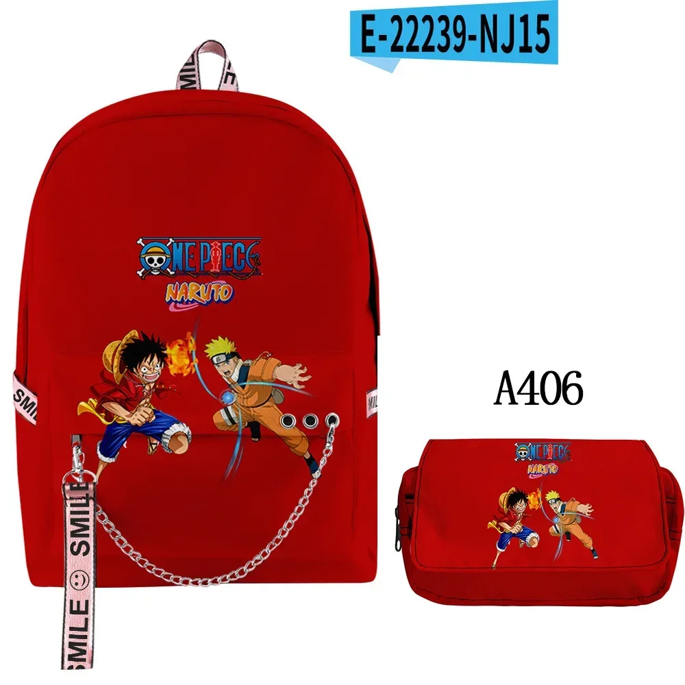 

New One Piece Surrounding Men and Women Trendy Casual Lanyard Backpack + Double Pencil Case Student Bag Set