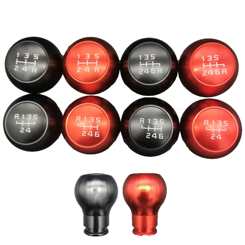 56SpeedAluminumUniversalRacingJDMCarGearShifterKnobManual