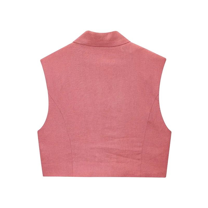 Short Vest Top Shorts Sets 2 Pieces Women Sleeveless Waistcoat Long Casual Shorts Suits Chic 2025 Summer Woman Outfits