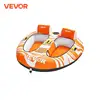 VEVOR Towable Tubes for Boating 2 Person Inflatable Boat Tubes 340lbs Water Sport Tubes for Boat to Pull - with 840D Full Nylon 1