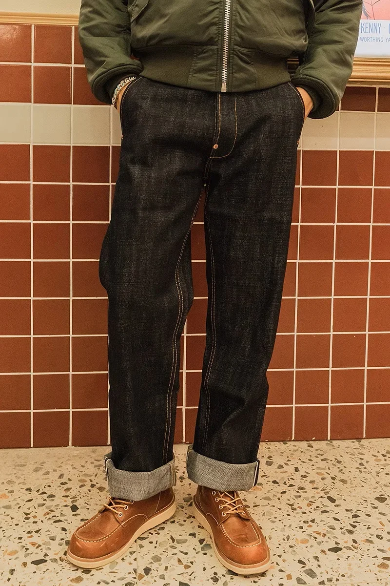 Red Tornado 18oz Selvedge Denim Jeans Loose Straight Fit Heavyweight Raw Denim Pants 6