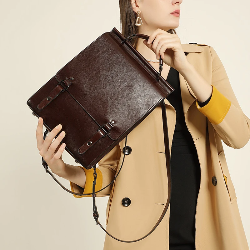 Vintage Genuine Leather Laptop Backpack Business Backpack England School Bag for Travelling, College, Daypacks for Men,Women