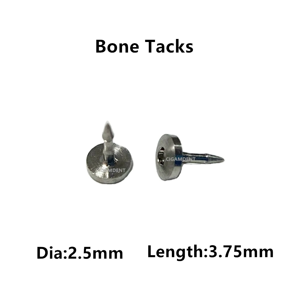 

20Pcs Dental GBR Bone Tack Mini Screw Titanium Pins Guided Bone Regeneration Tac Membrane Fixation Surgical Implant Instruments