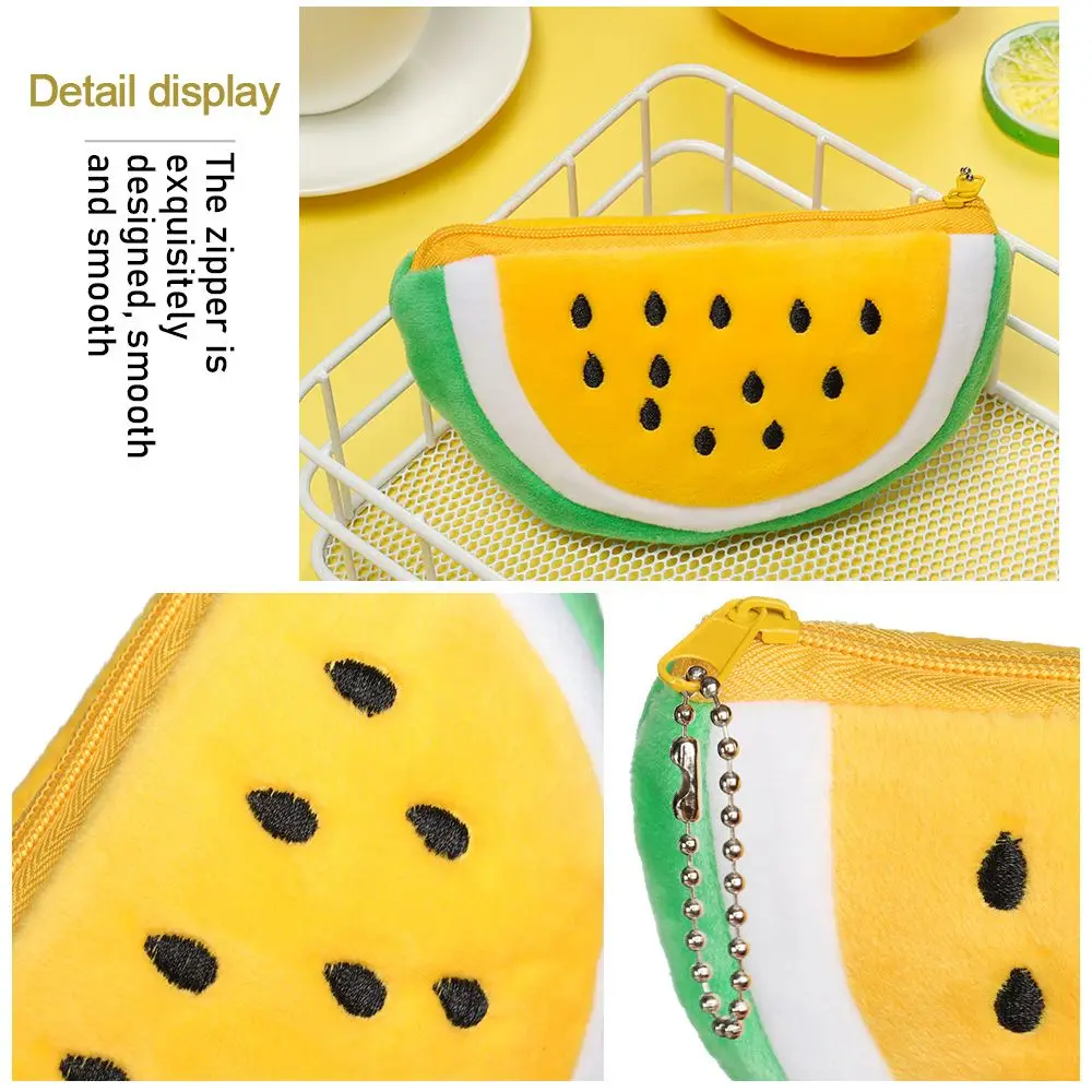 Girls Kids Money Bags Earphone Storage Bags Cute Coin Wallet Fruits Coin Bag Pouch Wallet Coin Purses Mini Card Bag - 4