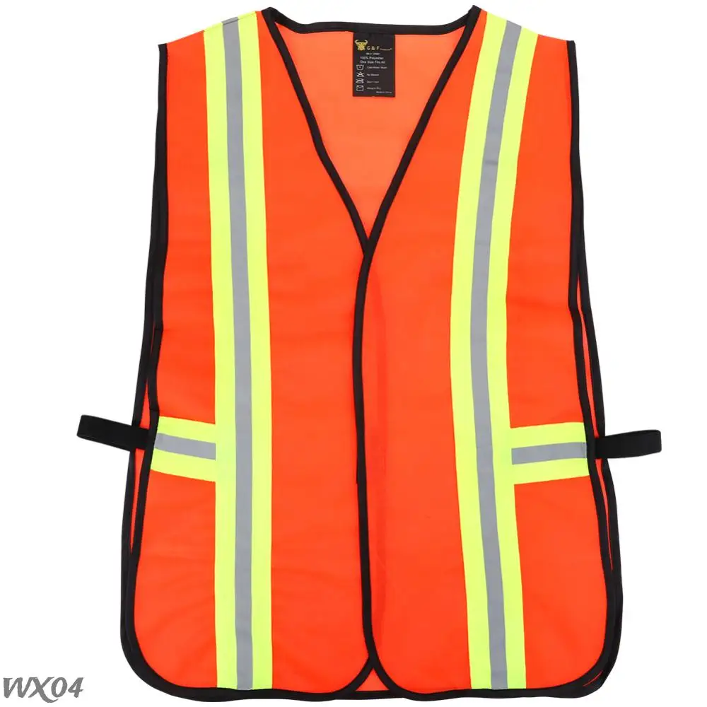 Industrial Safety Vest with Reflective Strips Outdoor Work Vest High Visibility Safety for Engineer Construction
