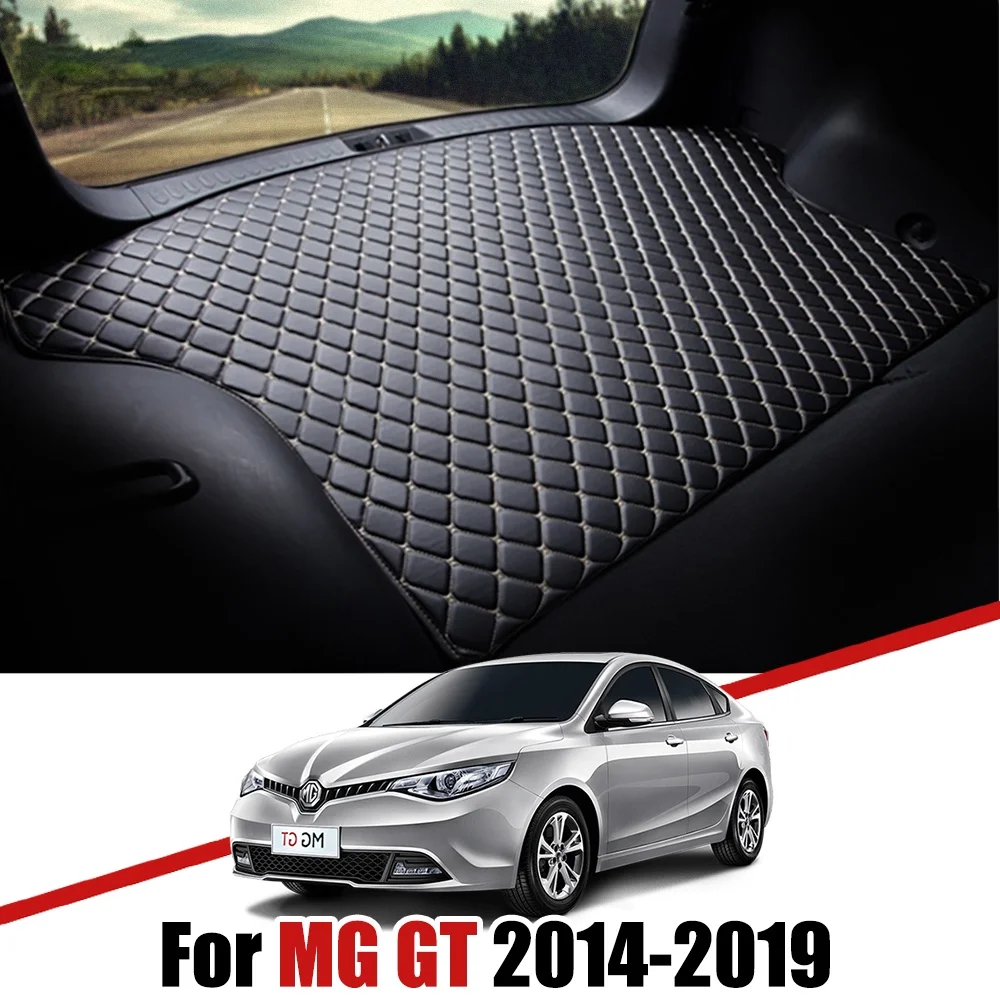 

Кожаные коврики на заказ для багажника автомобиля MG GT 2014 2015 20116 2017-2019, водонепроницаемый нескользящий поднос, аксессуары для груза