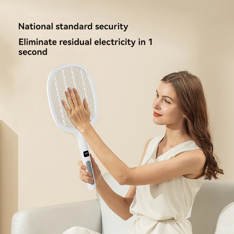 Description Picture 3 of item4000V Type-C Rechargeable Insect Killer Detachable Handheld Automatic Tapping Mode Indoor and Outdoor Electric Fly Swatter