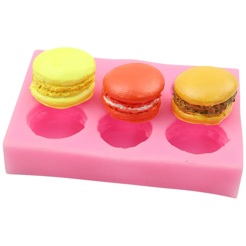 3D Macaron Silicone Mold DIY Pudding Dessert Donut Jelly Cake Baking Decor Fondant Candy Soap Polymer Clay Candle Crafting Mould images - 6