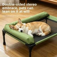 Hot Sale Summer Pet Elevated Bed, Moisture-Proof Breathable Mesh, Detachable & Washable Camping Cot for Medium Large Dogs Cats 2