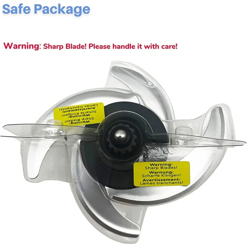 Processor Bowl Chopping Blade Rustproof Blender Blade for 64oz BN601/BL770Mega/ BN801 Part Easy to Install L69D