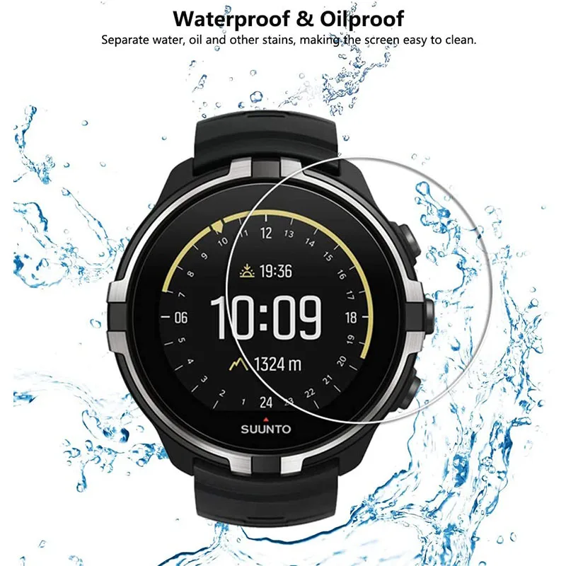 Suunto 9 /Suunto 7 Smartwatch 강화 유리 커버 9H LTE 2.5D 안티 스크래치 투명 보호용 2PC 화면 보호 필름 가드