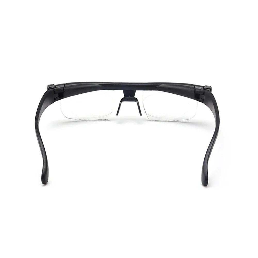 Reading Glasses Magnifiers Dial Adjustable Glasses Variable Focus for Reading Distance Vision Eyeglass Optical Instruments