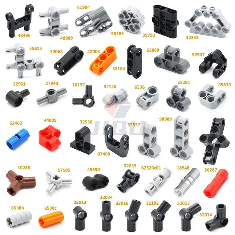 Technical Driving Ring Universal Joint Axle and Pin Connector with Holes Blocks MOC High-Tech Building Bricks Toy Replace Parts