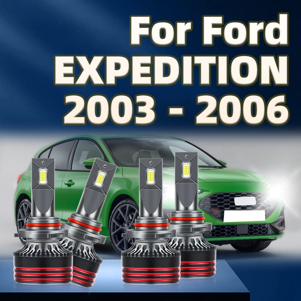 

2/4Pcs LED 45000LM Headlights 9005 9006 6000K CSP Chips Car Light For Ford EXPEDITION 2003 2004 2005 2006