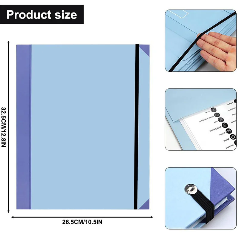 Folio Folders Pockets Document Organizer Office School